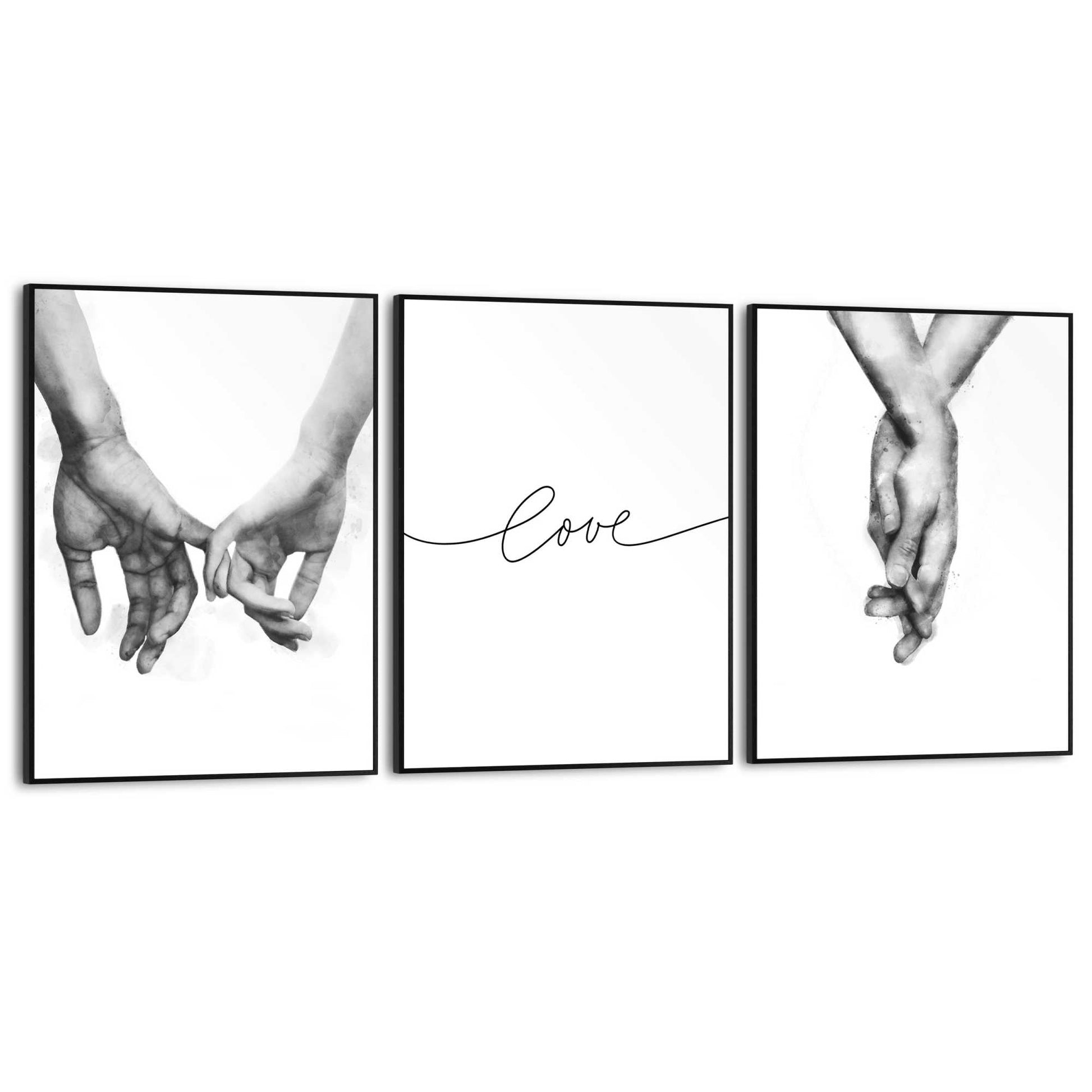 Framed in Black Loving Hands 40x30