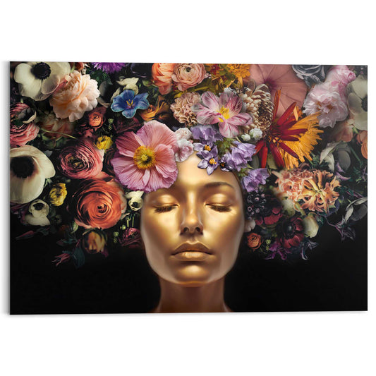 Plexiglass painting Floral Piece 70x100