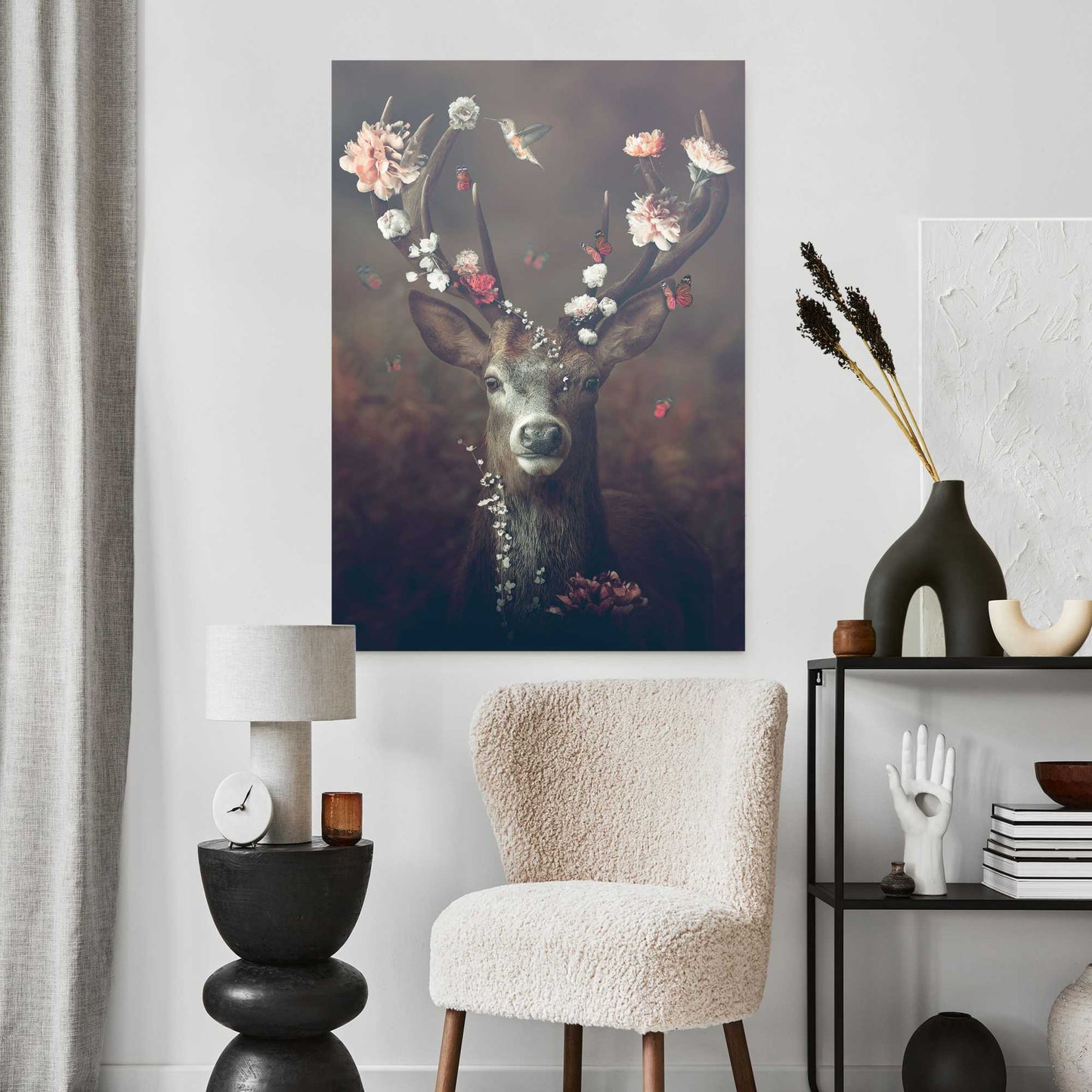 Plexiglass painting Florar Deer 100x70