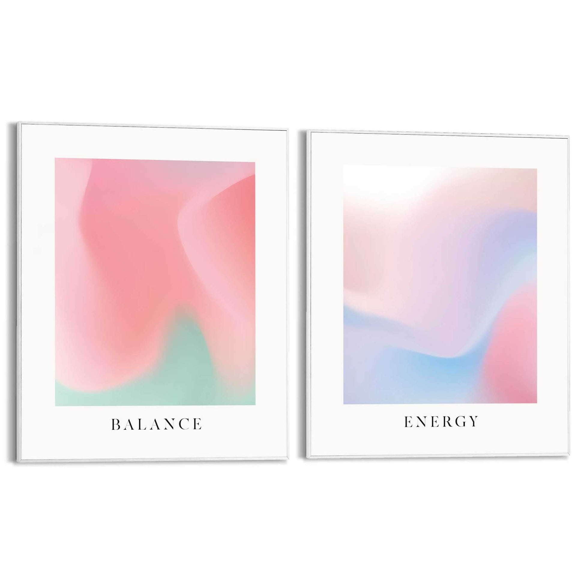 Framed in White Energy & Balance 50x40