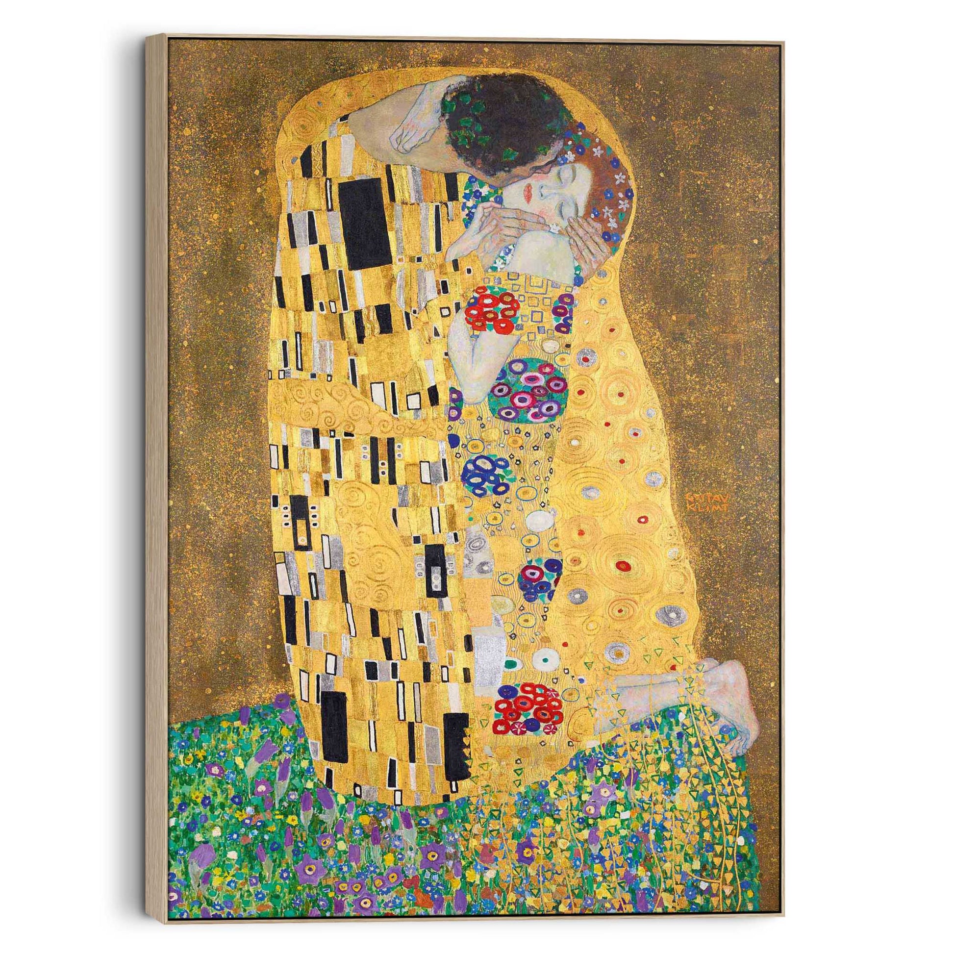 Canvas Gustav Klimt - the kiss 100x70