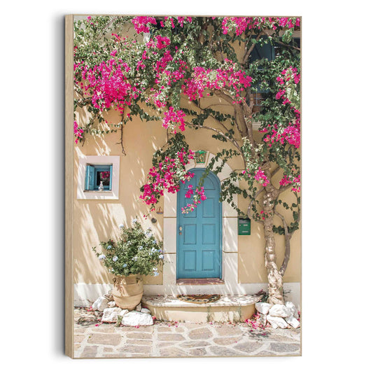 Framed Picture Floral Facade 90x60