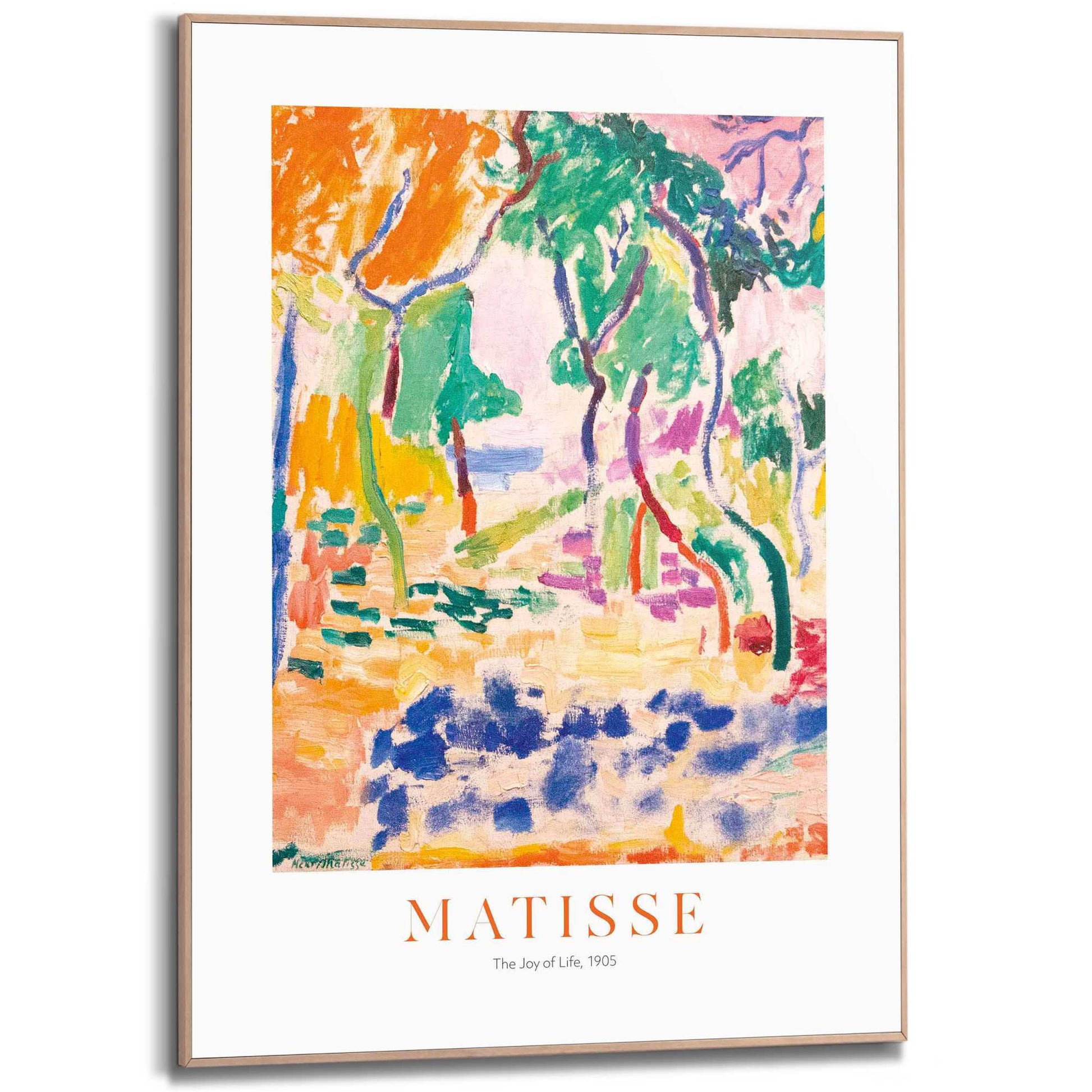 Framed in Wood Matisse - multi 70x50