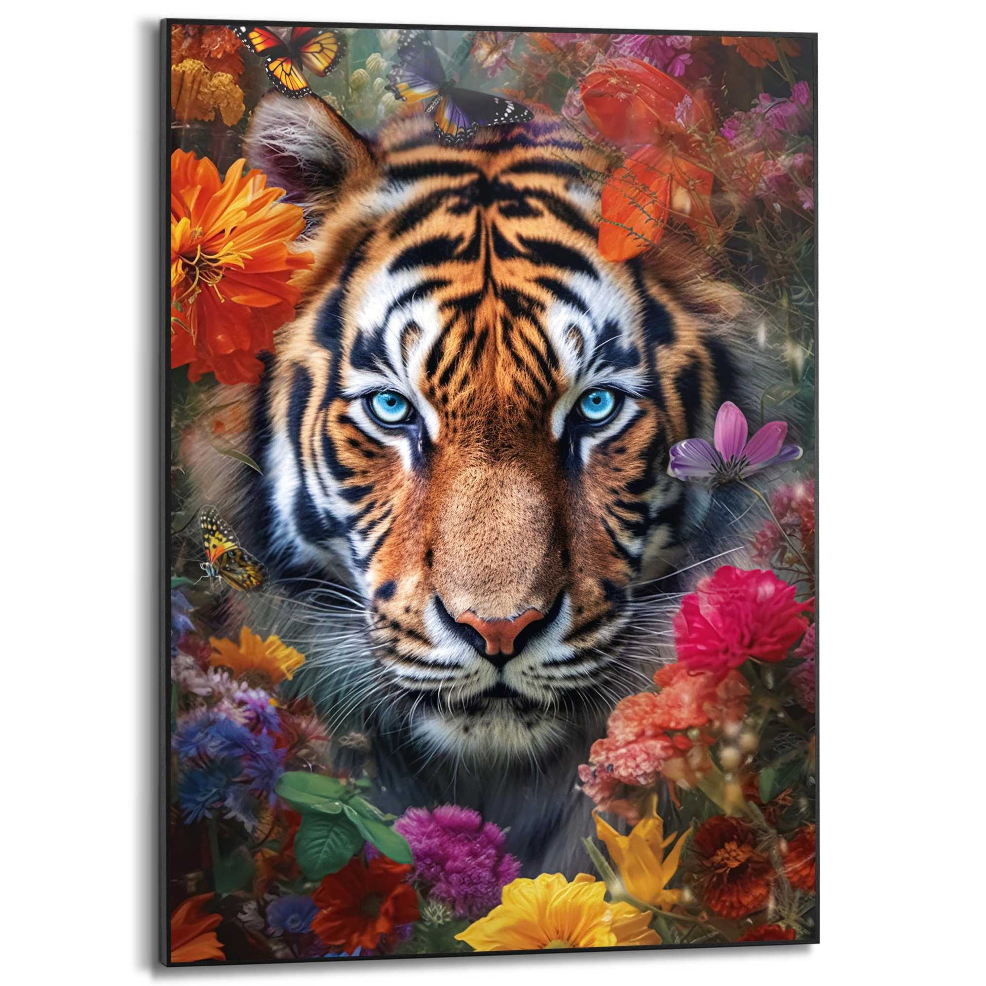 Framed in Black Tiger Blossoms 70x50