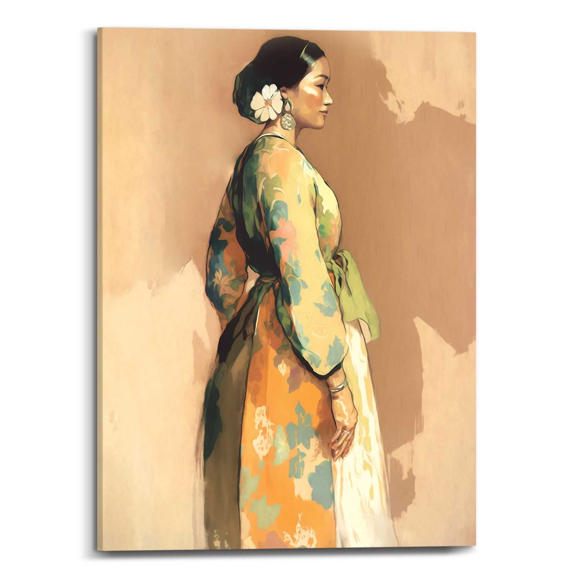 Canvas Kimono Lady 70x50