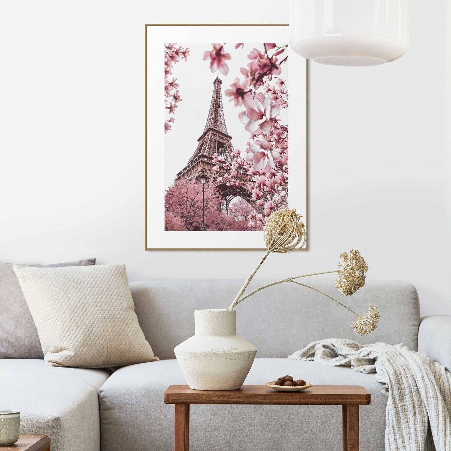 Framed in Wood Eiffel Spring 70x50