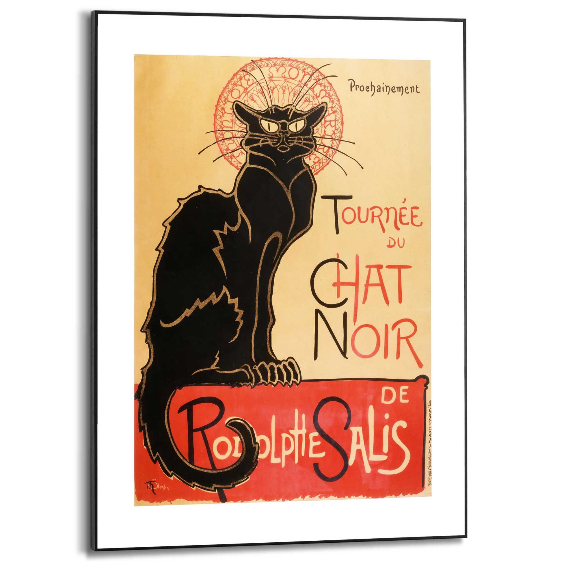 Framed in Black Le Chat Noir 70x50