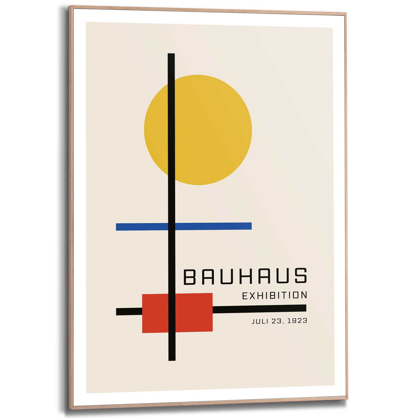 Framed in Wood Bauhaus - exhibition 70x50