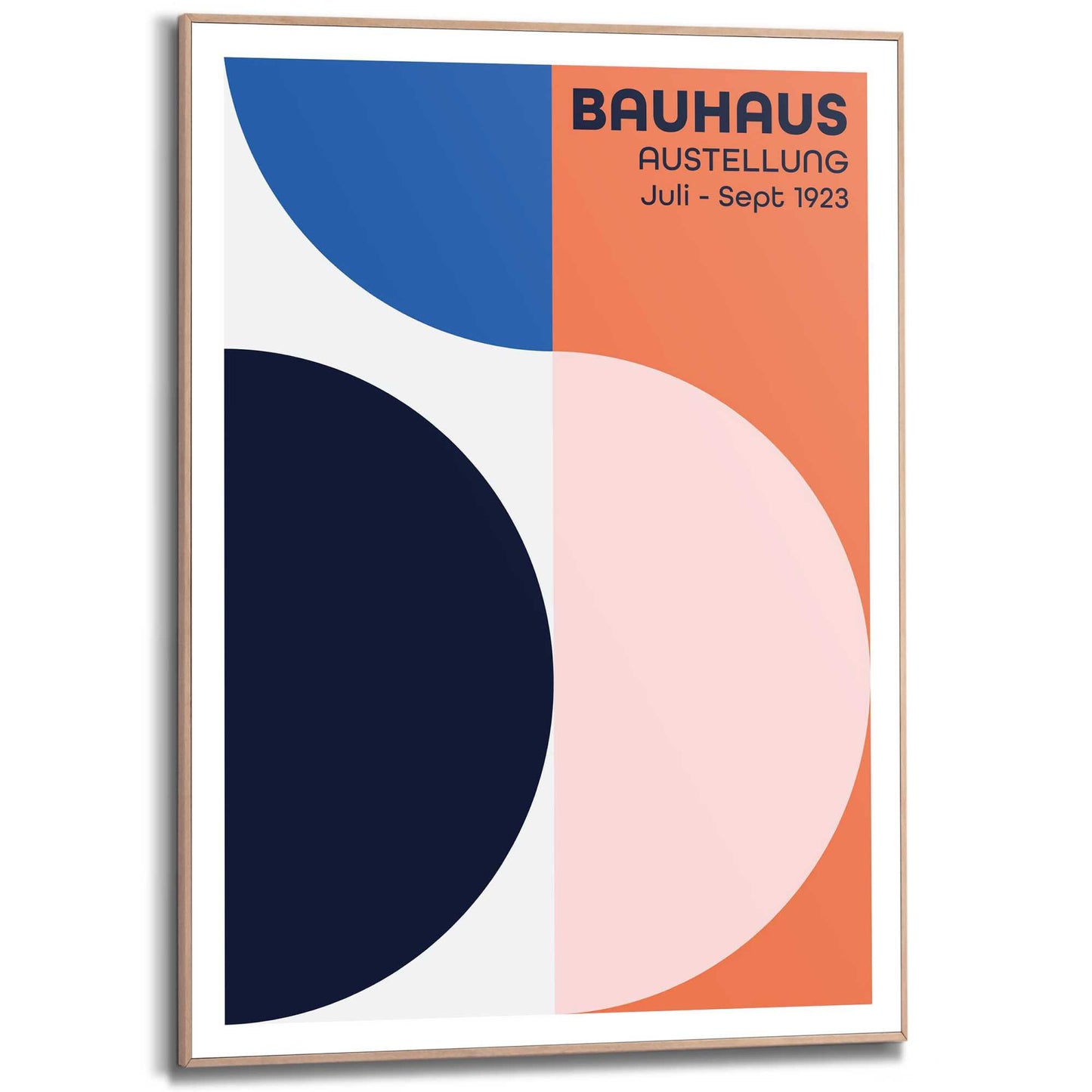 Framed in Wood Bauhaus - roundings 70x50