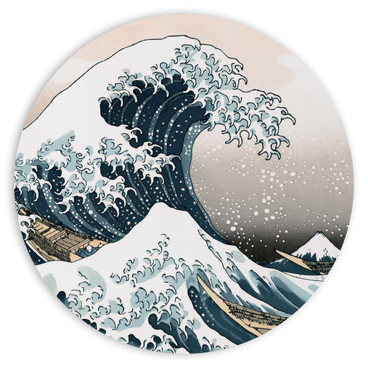 Painting Hokusai - the great wave 80 Rond