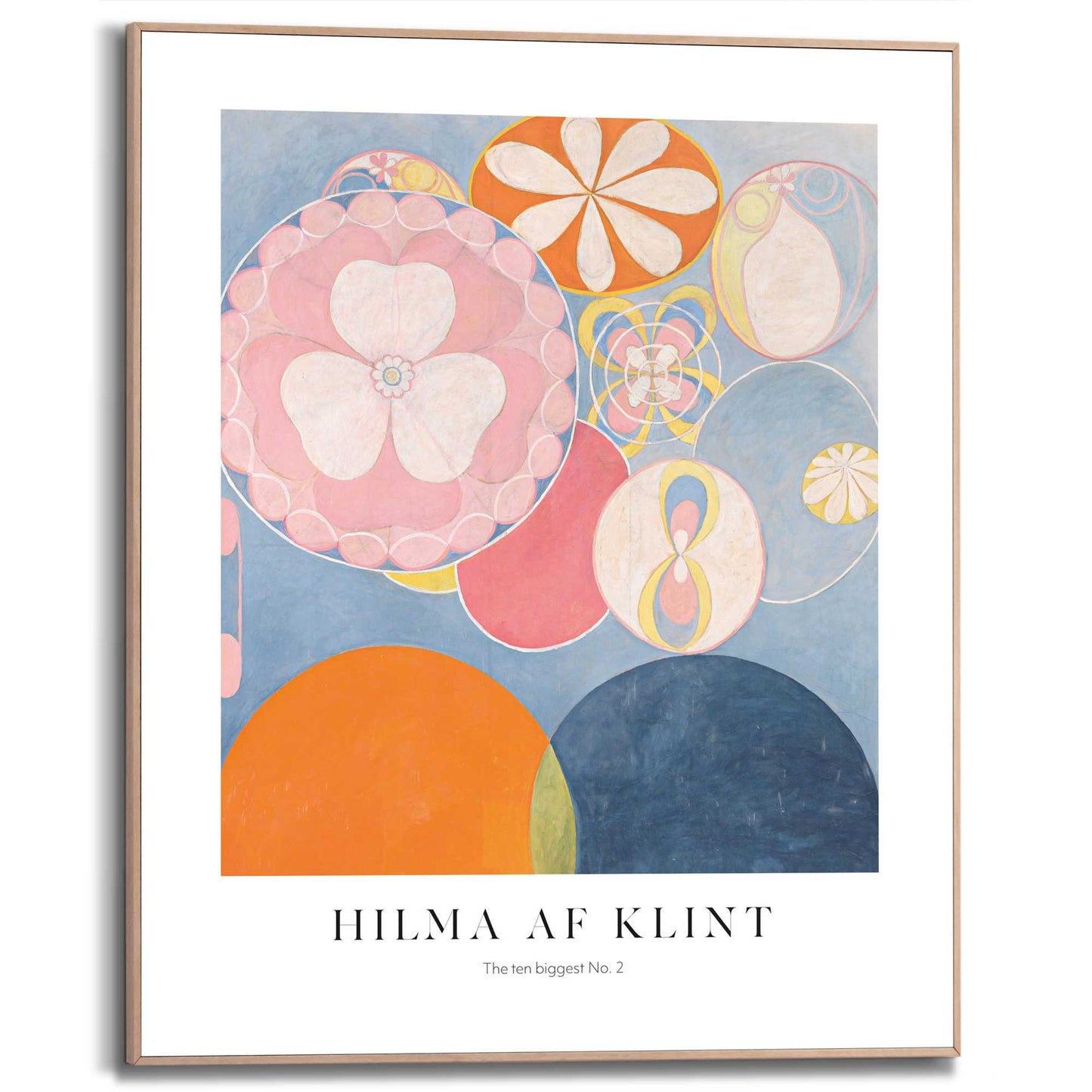 Framed in Wood Hilma AF Klint - biggest 50x40