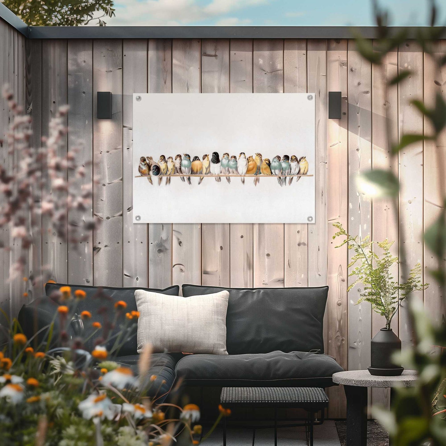 Outdoor Art Happy Birds 50x70