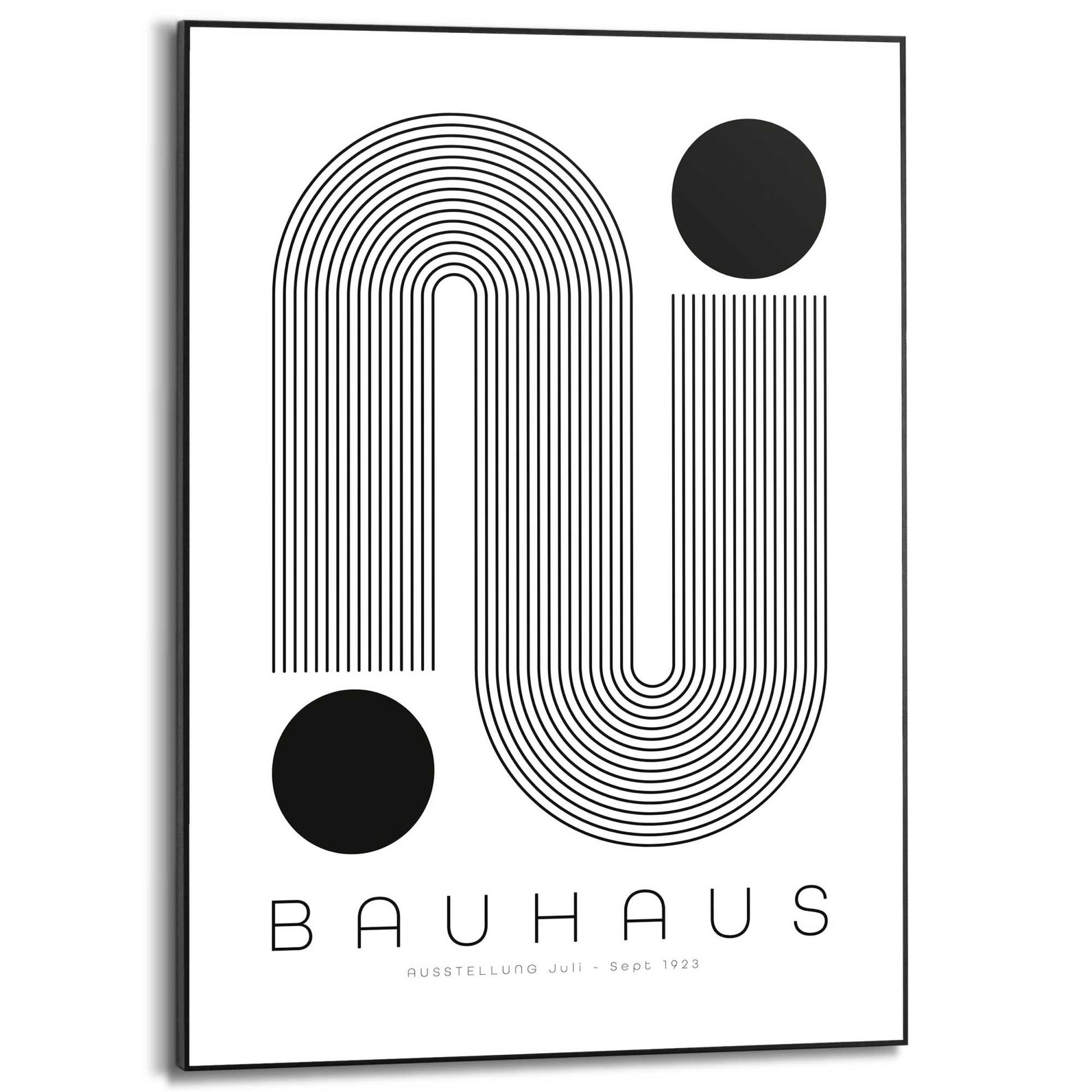 Framed in Black Bauhaus - elegant 70x50