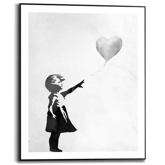 Framed in Black Girl With Balloon 50x40