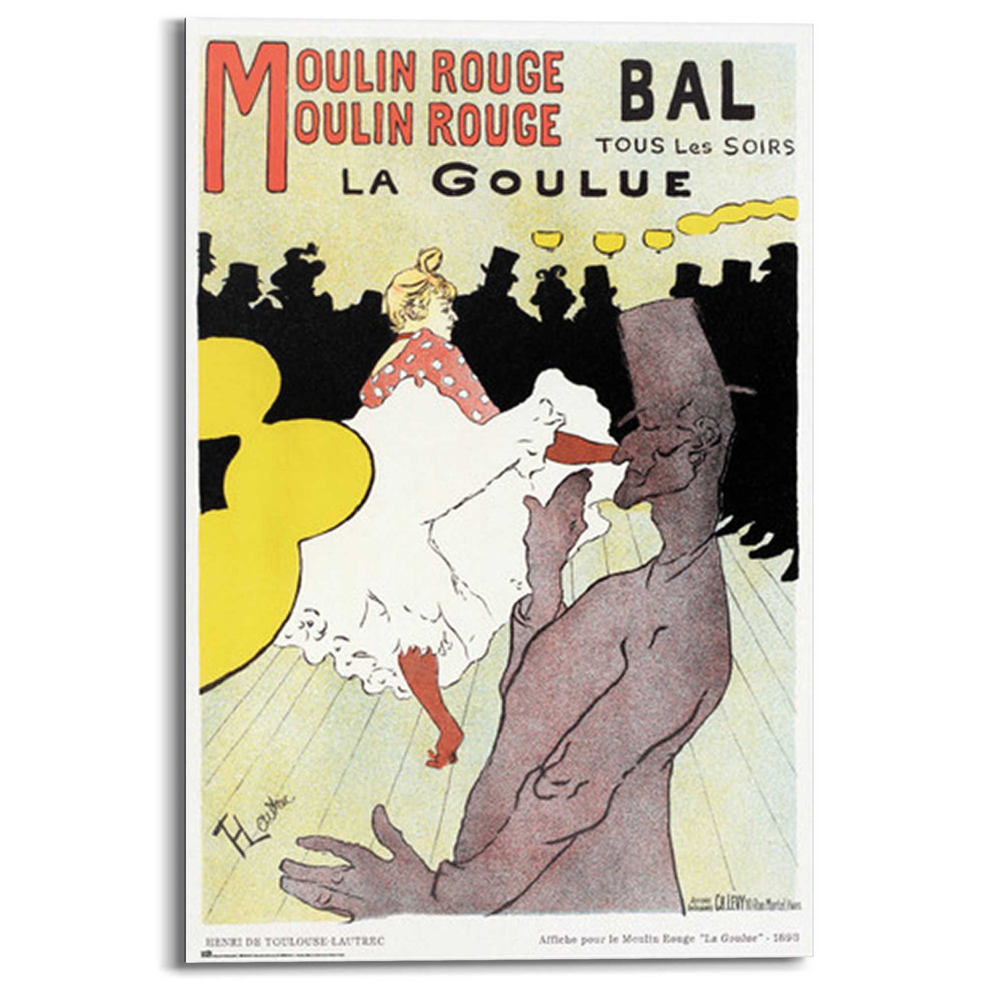 Painting Moulin Rouge La Goulue 90x60