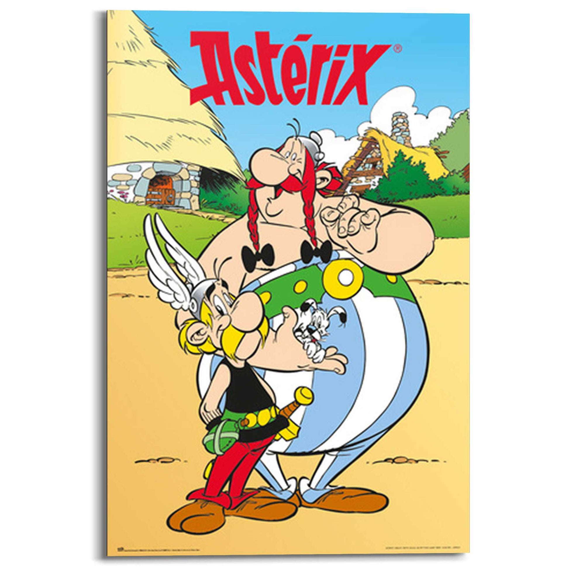 Painting Asterix and Obelix 90x60