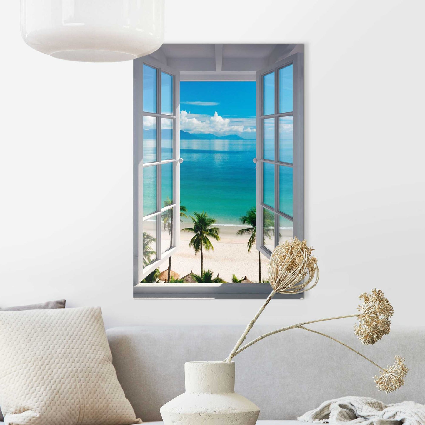 Painting Beach Window 90x60