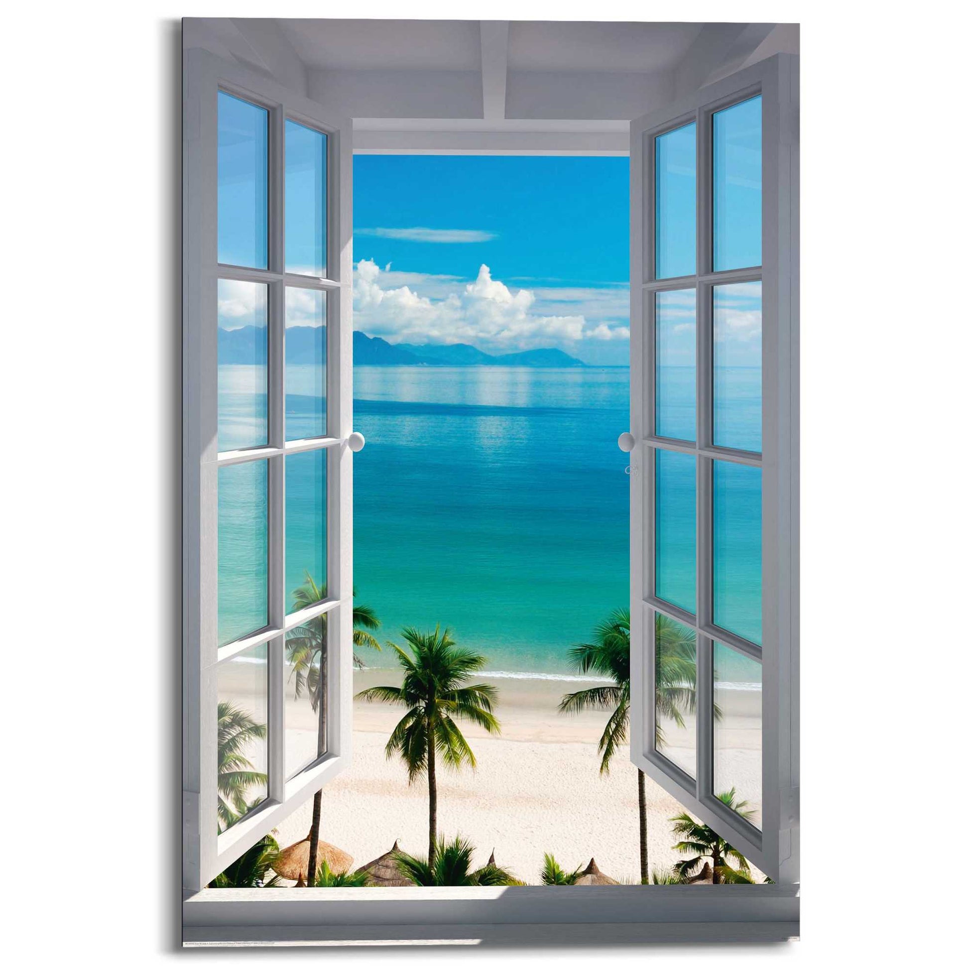 Painting Beach Window 90x60