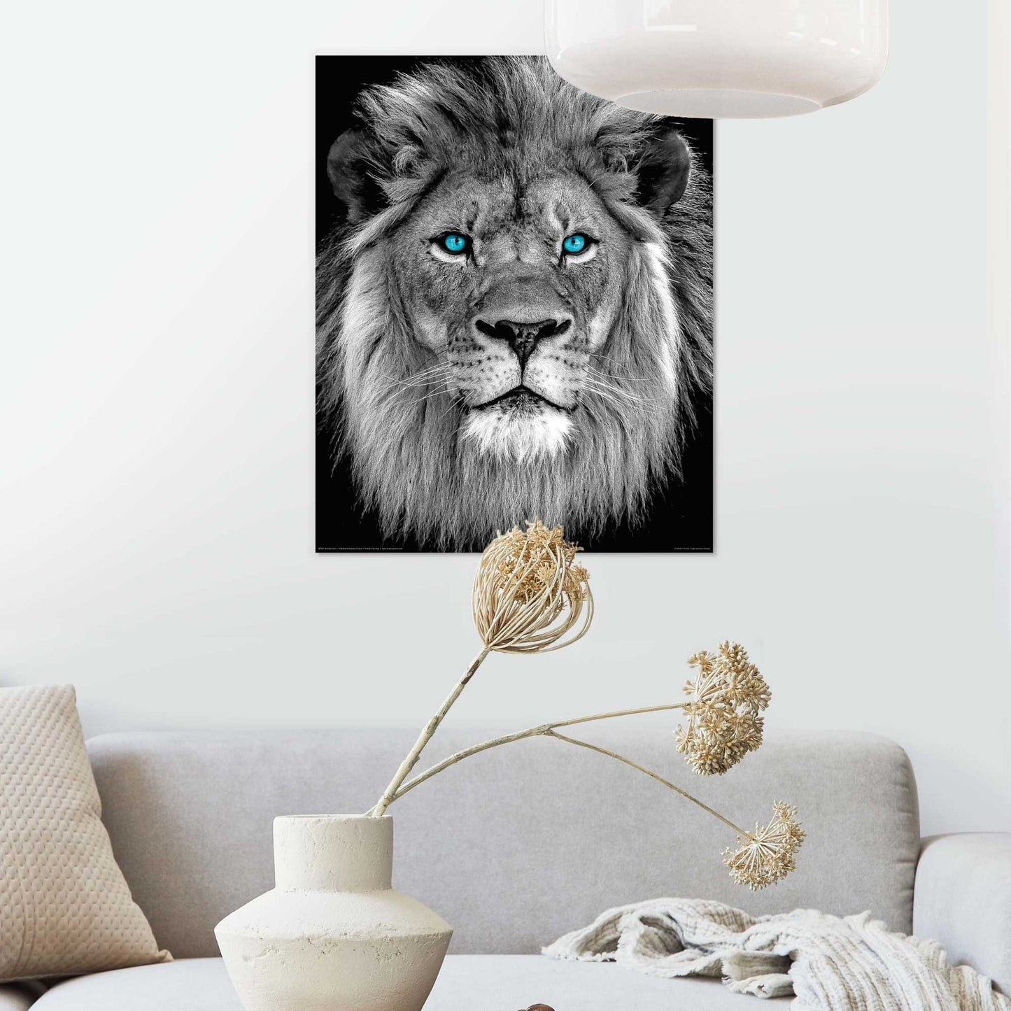 Painting Blue Eyed Lion 50x40