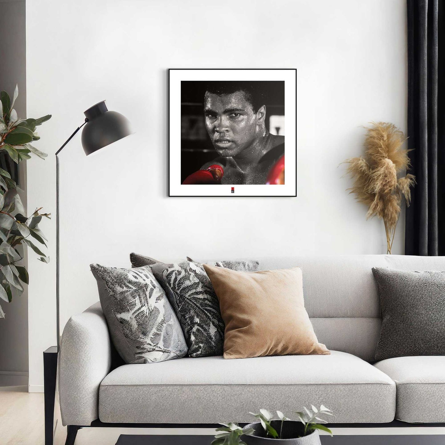 Framed in Black Muhammad Ali - boxing gloves 40x40