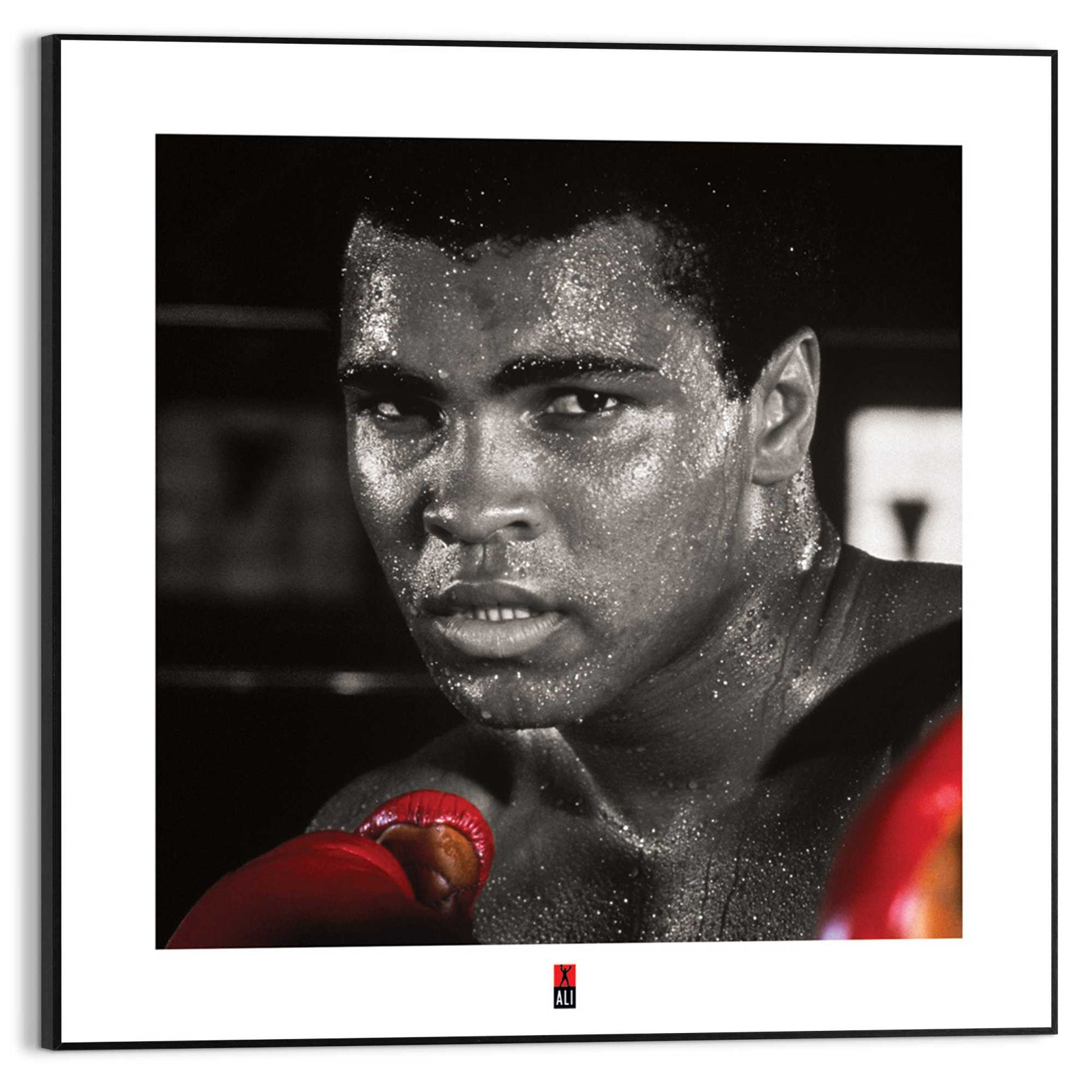 Framed in Black Muhammad Ali - boxing gloves 40x40