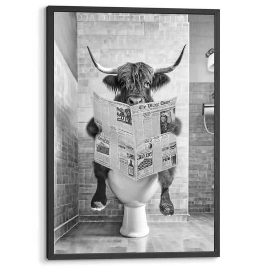 Framed poster Highlander Toilet 94x63