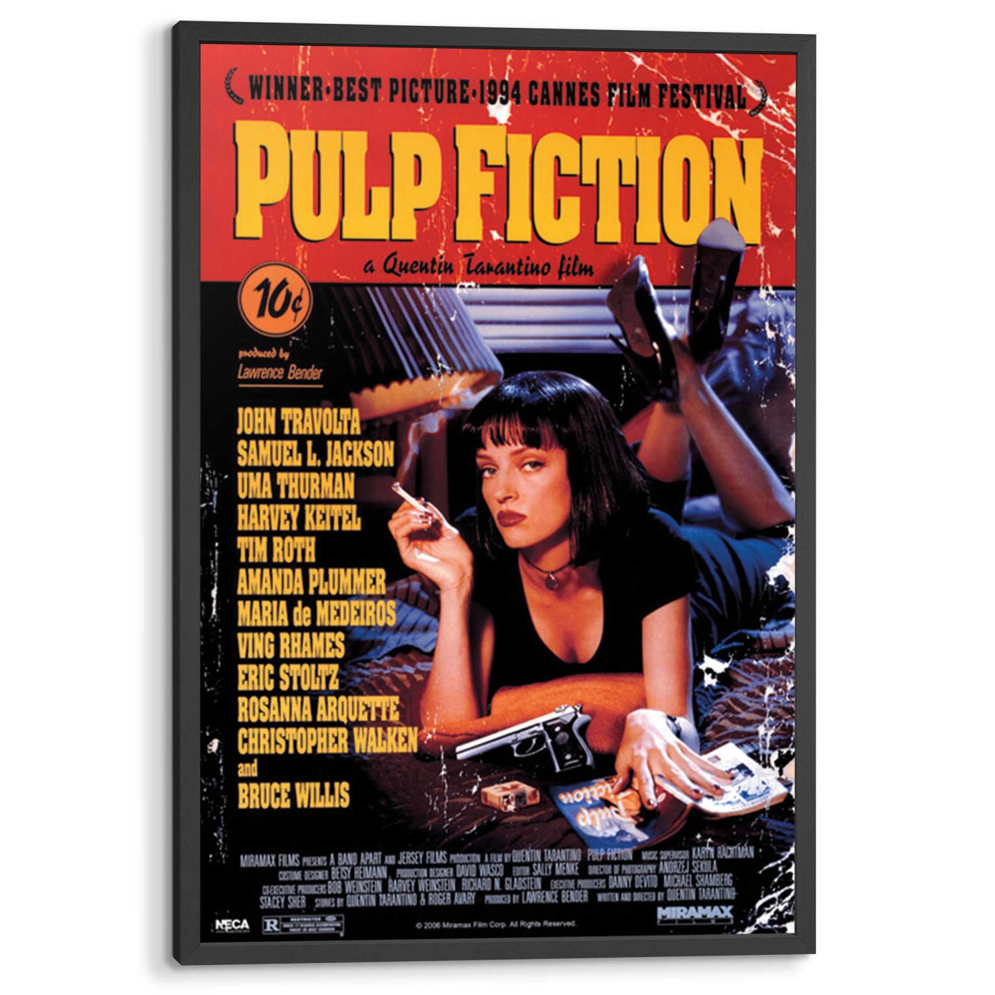 Framed poster Pulp Fiction 94x63
