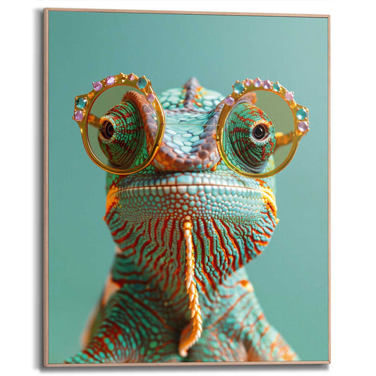 Framed in Wood Karma Chameleon 50x40