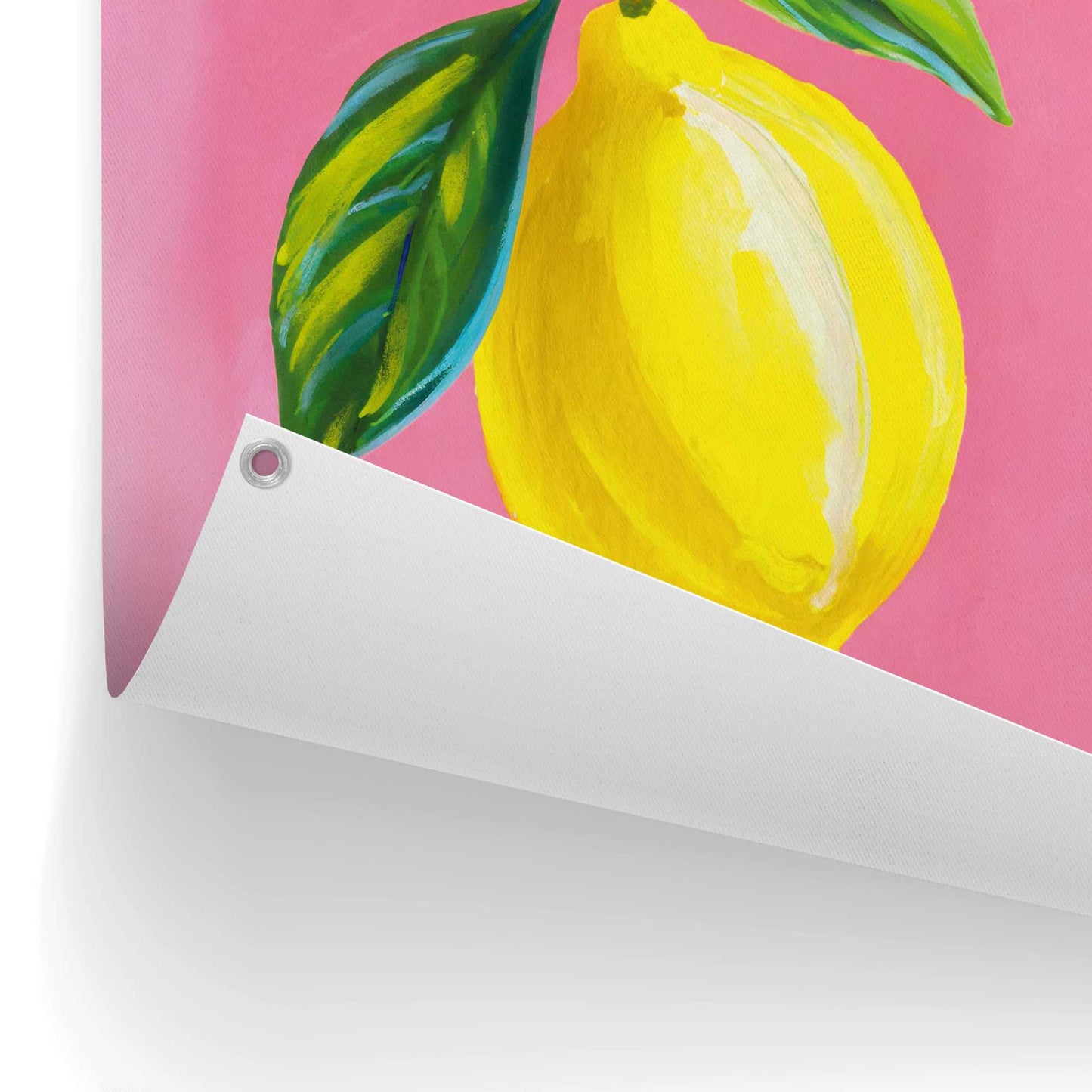 Outdoor Art Lemon on Pink 70x50