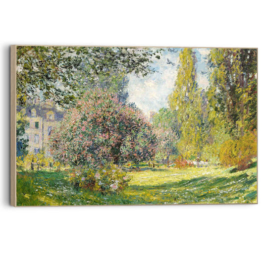 Framed Picture Claude Monet - parc Monceau 60x90