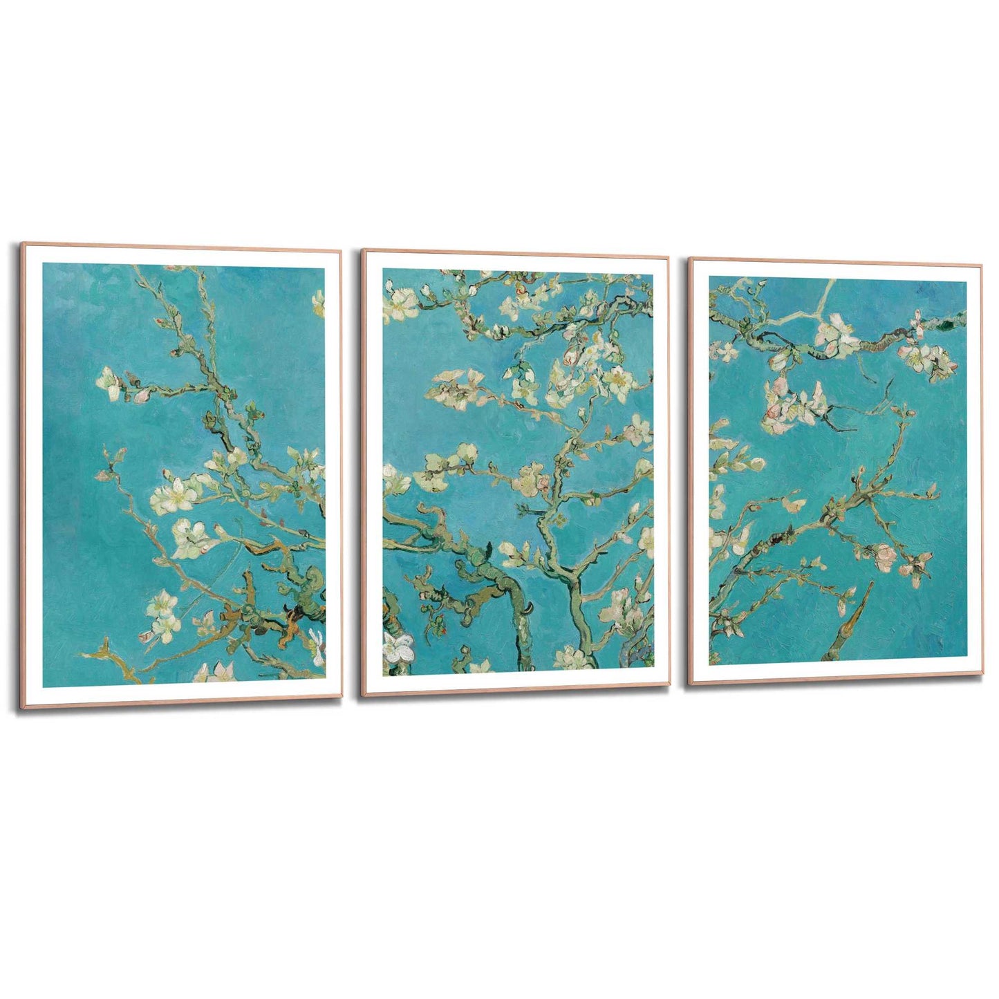 Framed in Wood Van Gogh - almondblossom 70x50