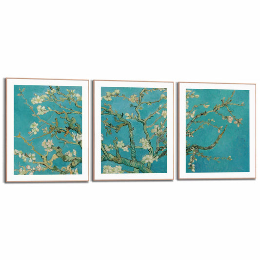 Framed in Wood Van Gogh - almondblossom 50x40