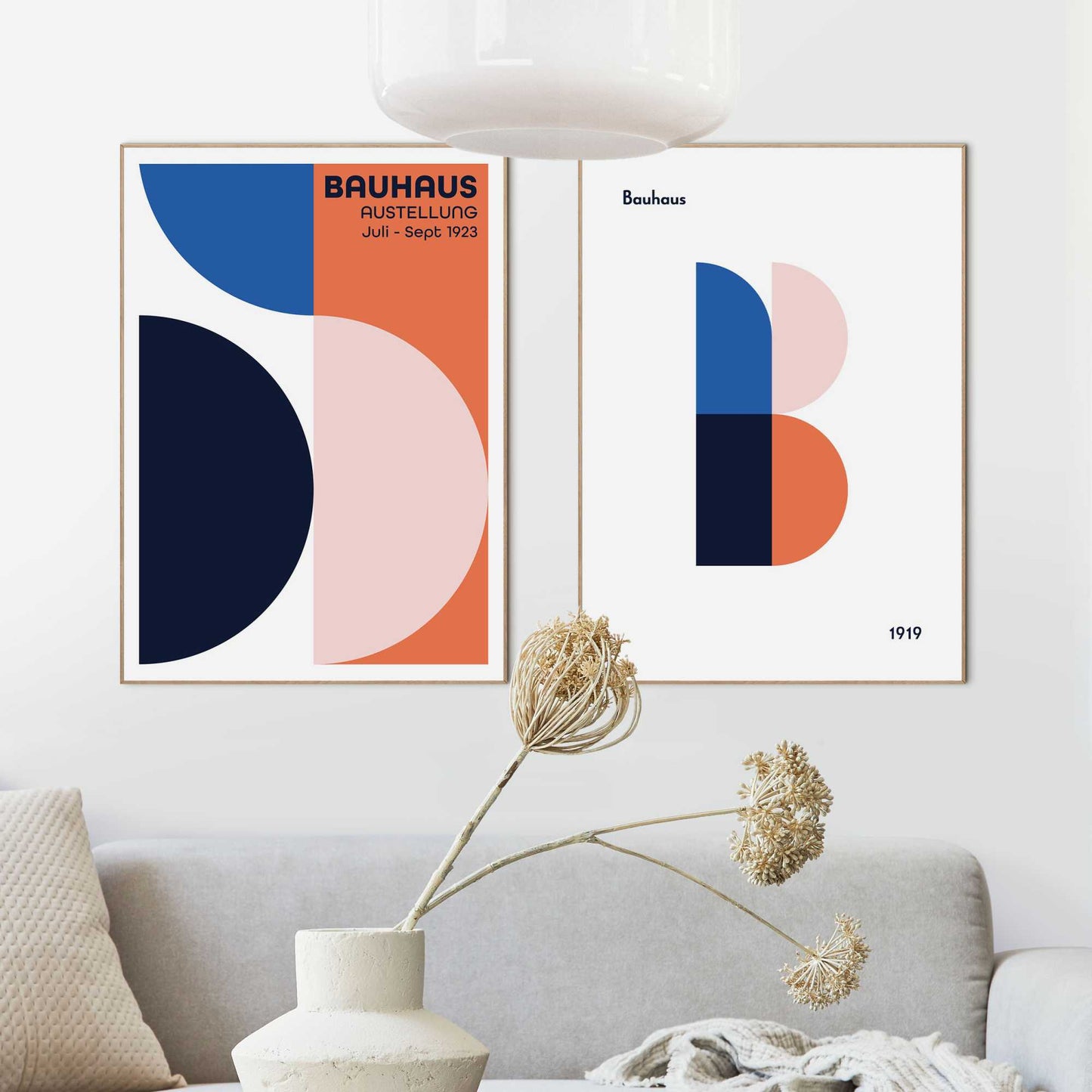 Framed in Wood Bauhaus Set 2 70x50