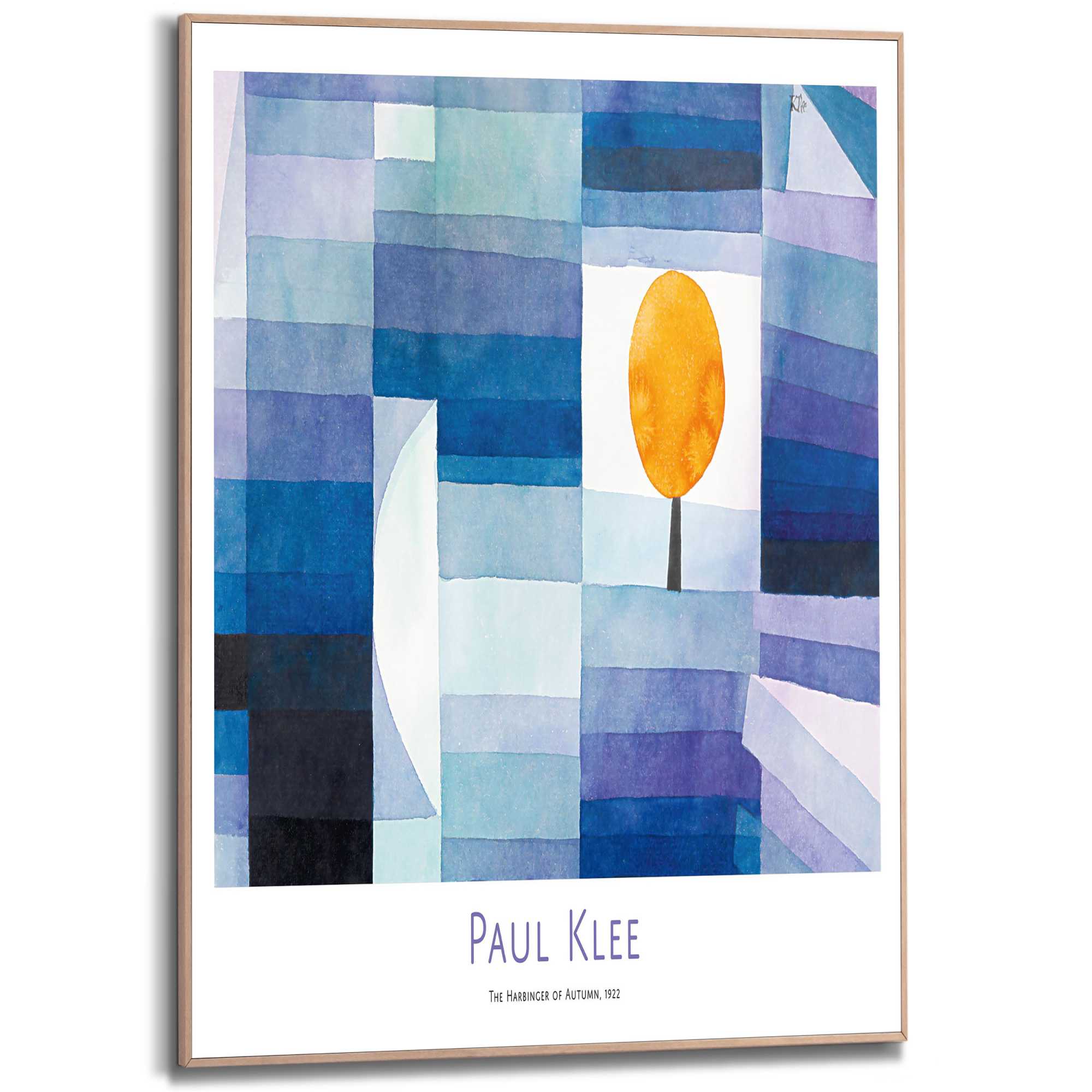 Paul Klee,The Harbinger of Autumn, green, violet gradation with orders orange accent,Abstract Wall Art,large wall art,framed wall art,canvas,M4791