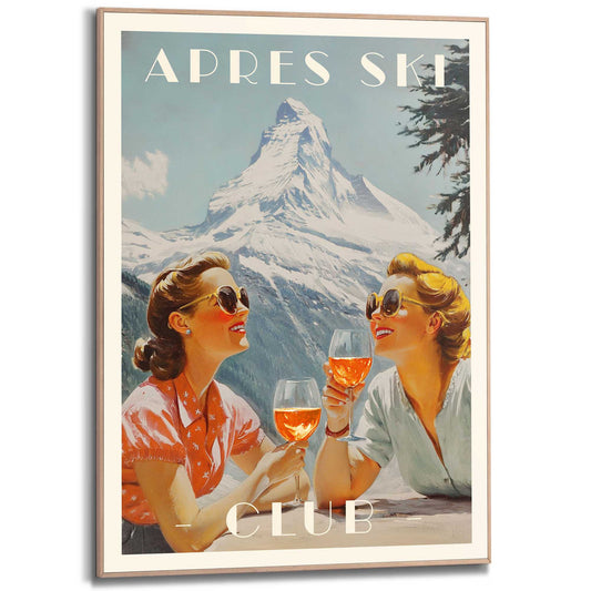 Framed Poster Apres Ski Club 70x50