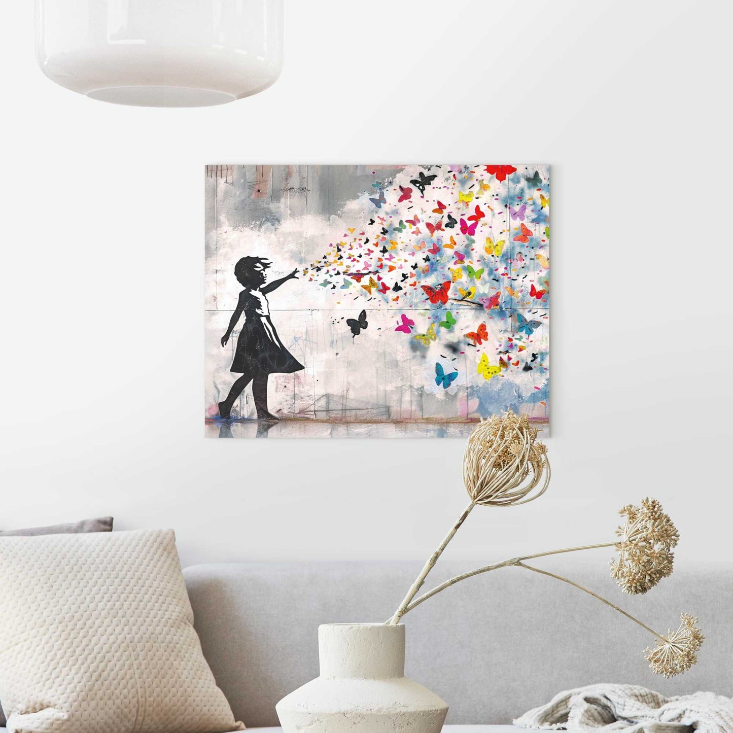 Glass Balloon Girl  40x49