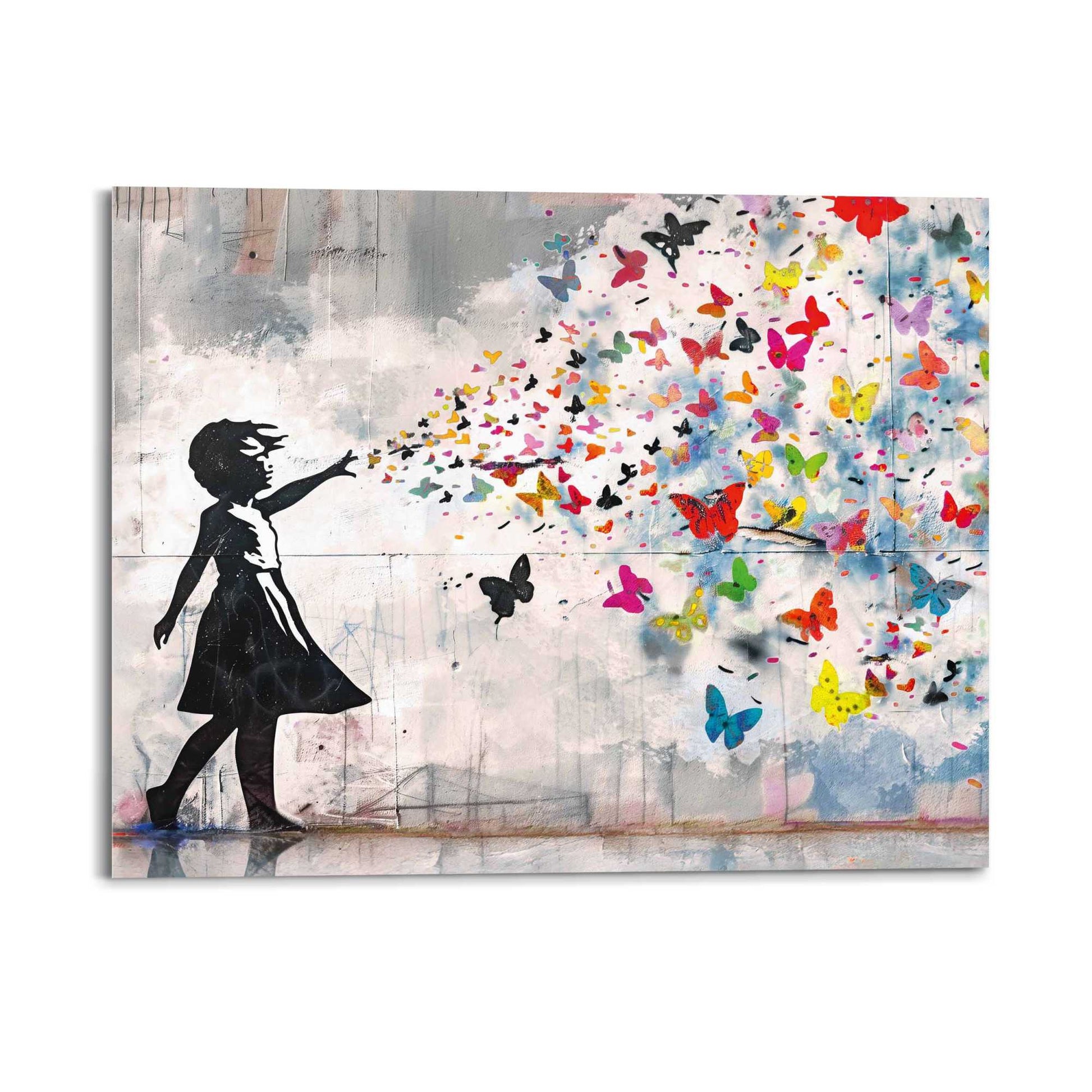 Glass Balloon Girl  40x49