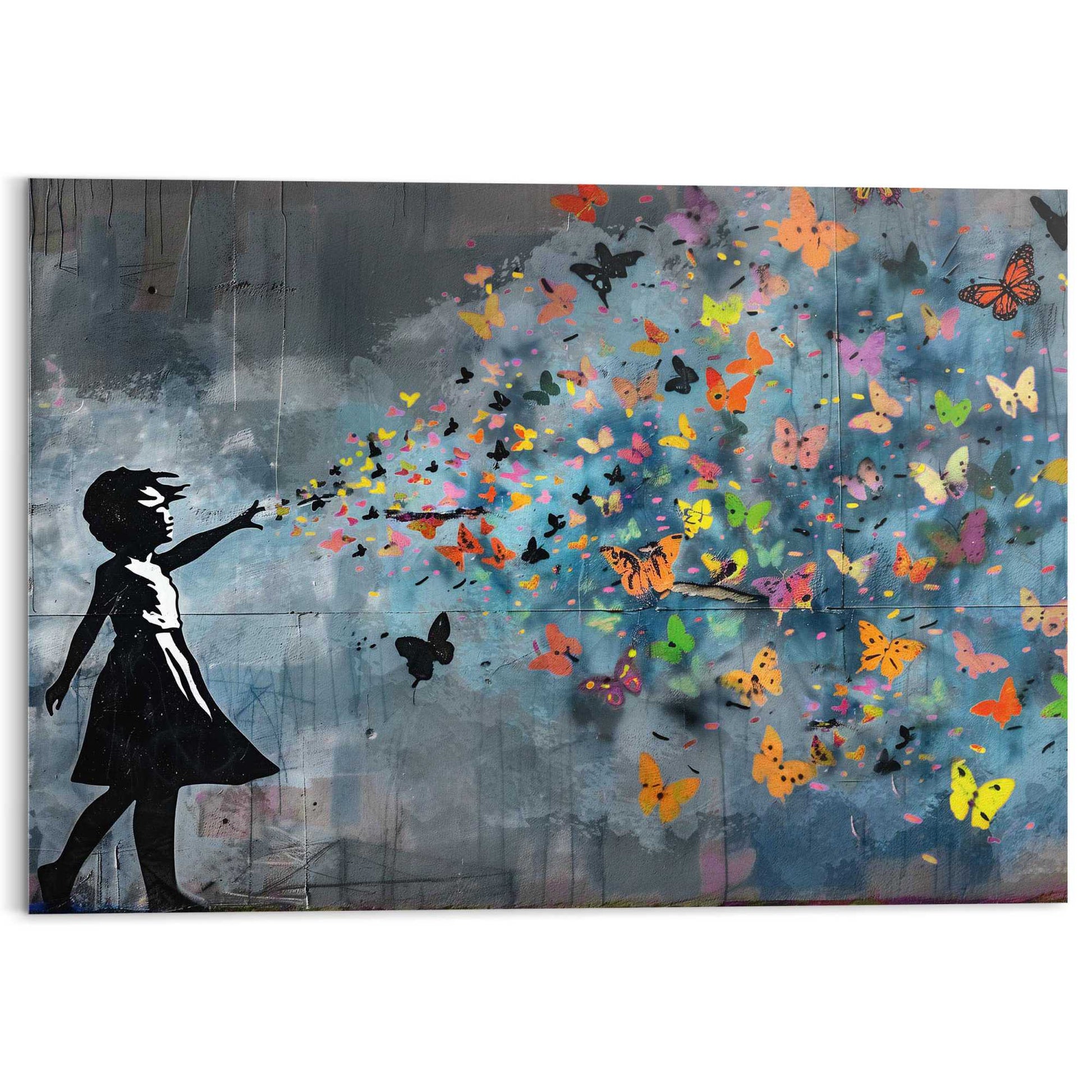 Plexiglass Balloon Girl Dark 70x100