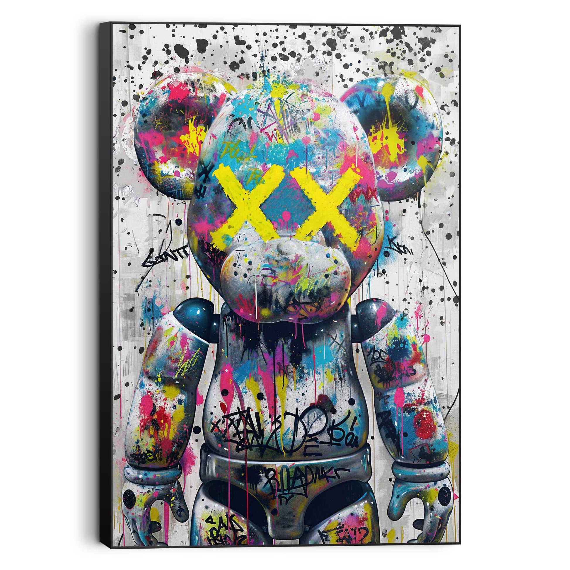 Wall Art Panel Bear - streetart 90x60