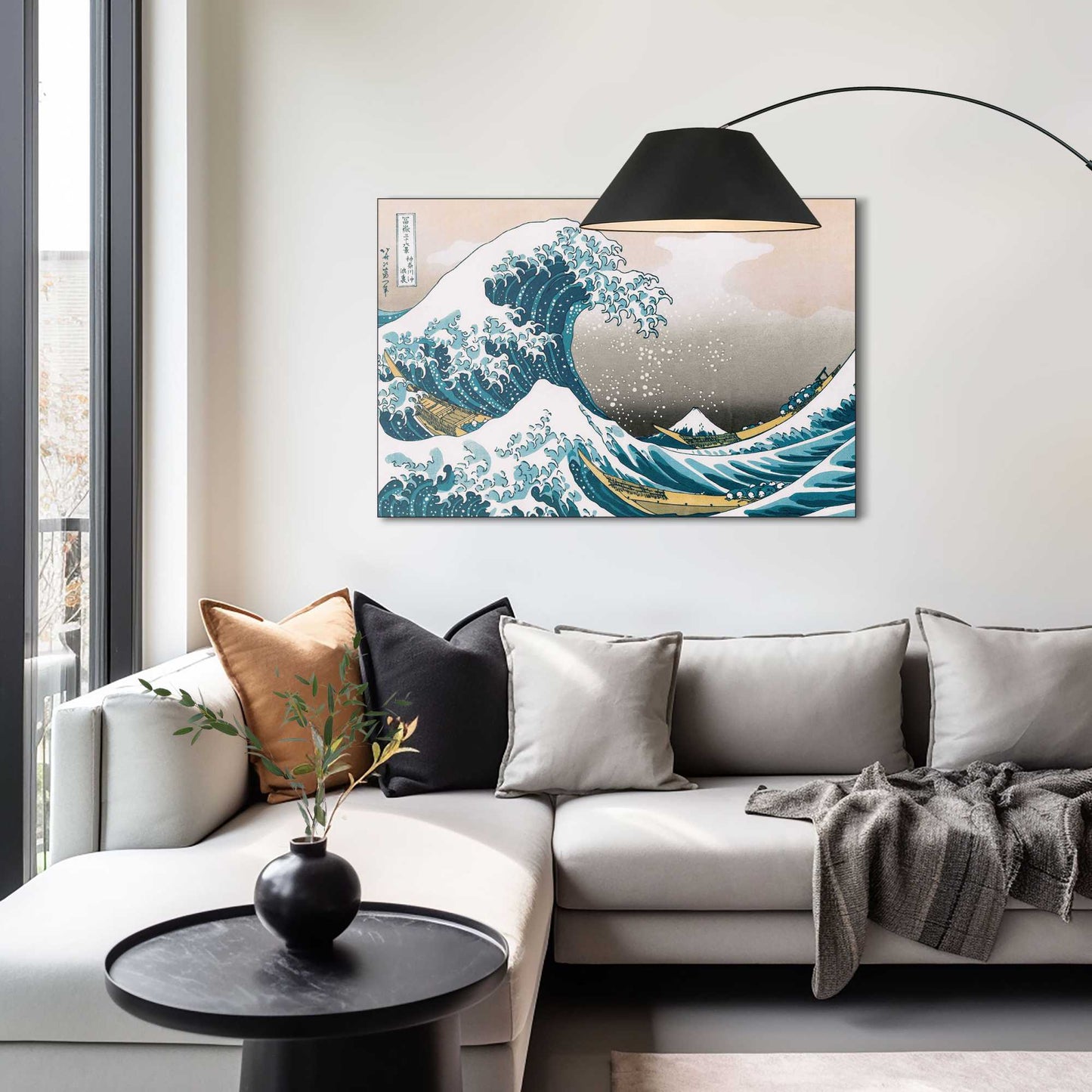 Wall Art Panel Hokusai - the great wave 60x90