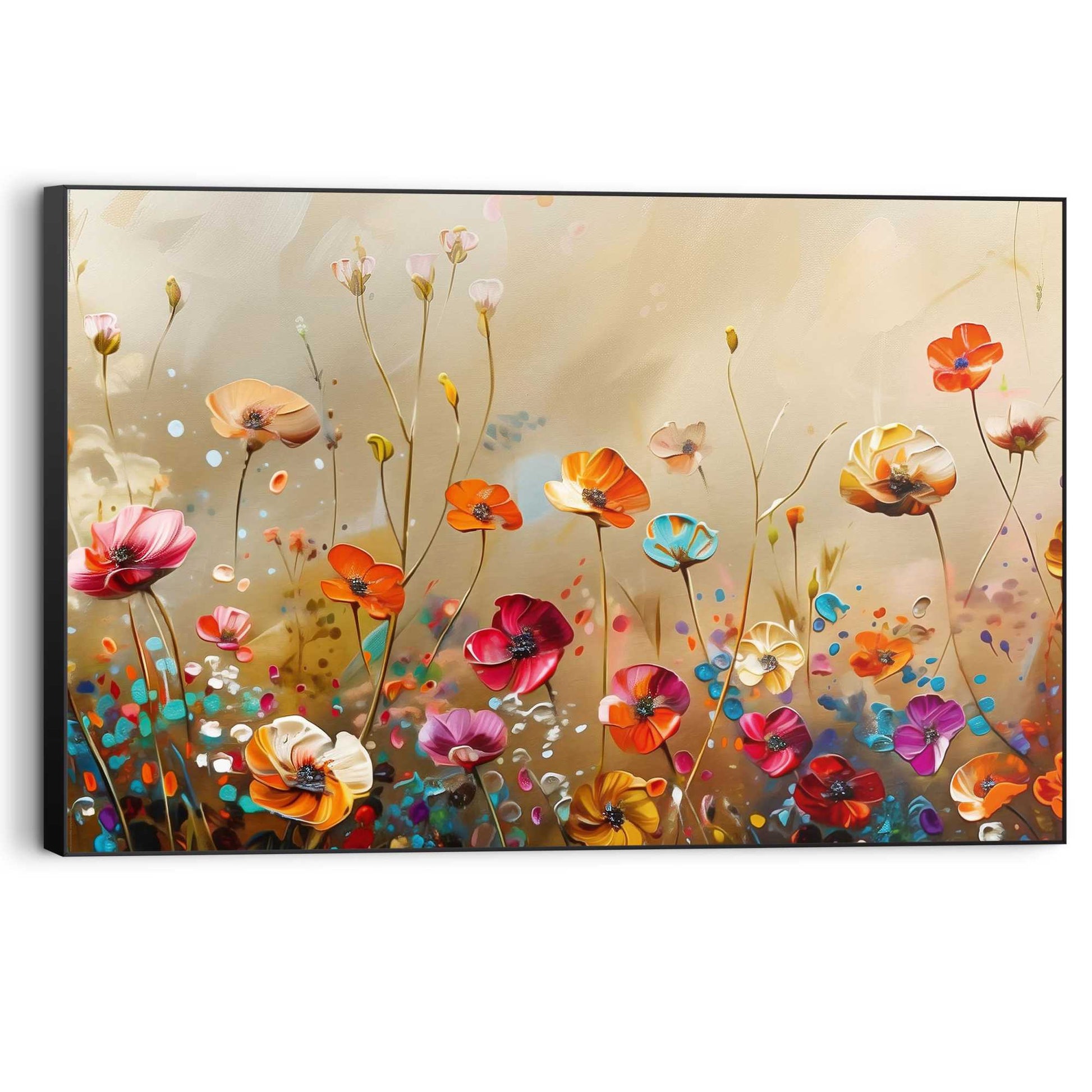 Wall Art Panel Summer Flowers 60x90