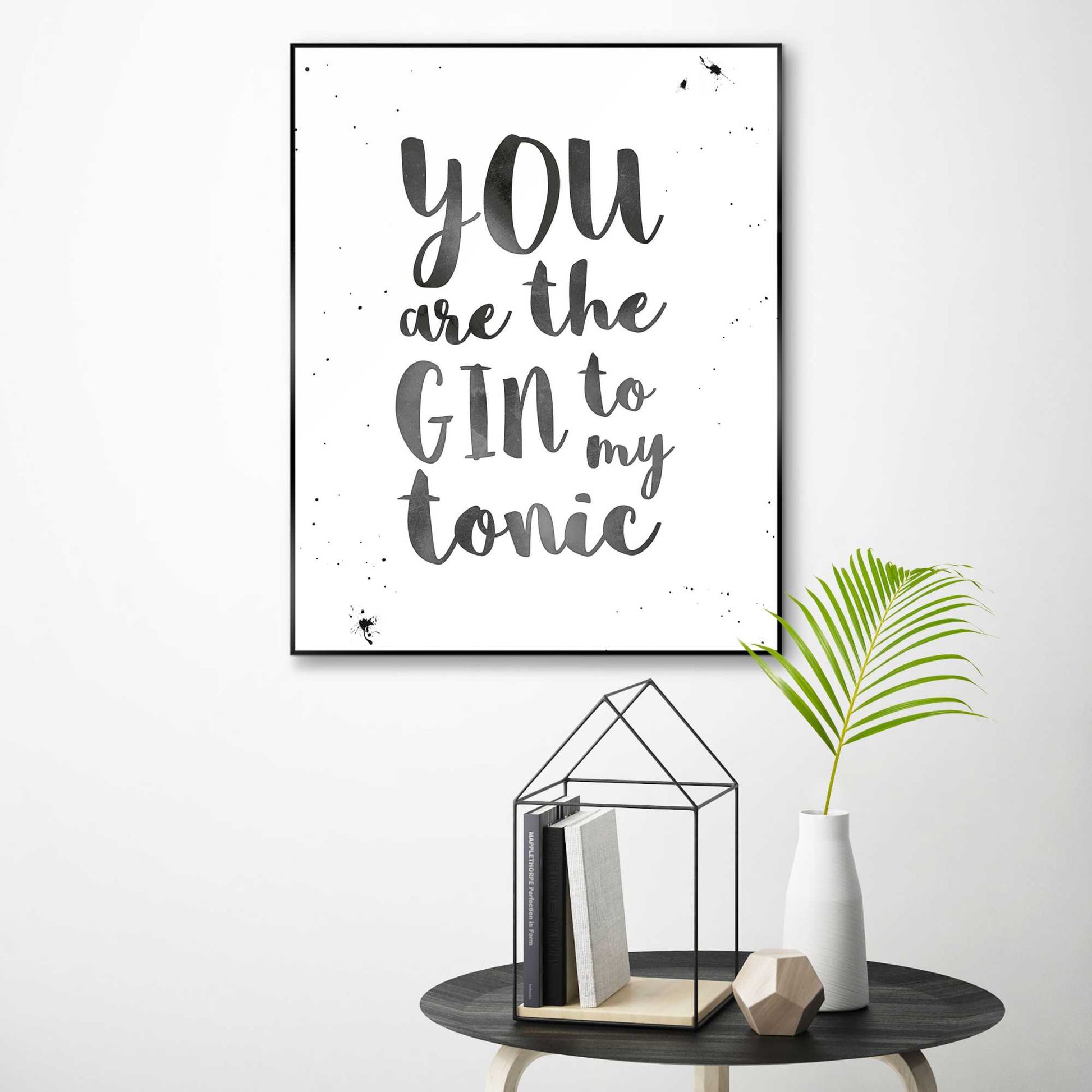 Framed in Black Gin and Tonic