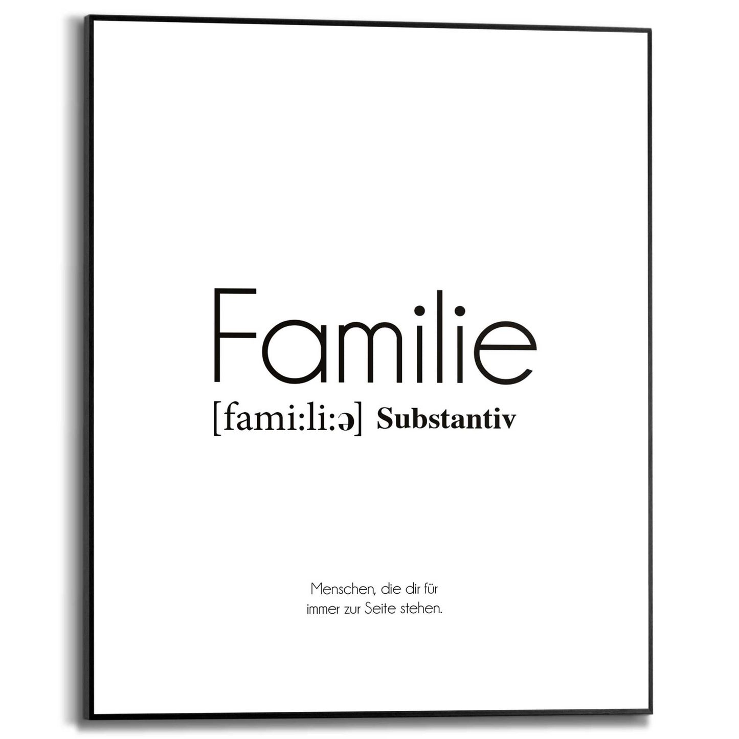 Framed in Black Familie