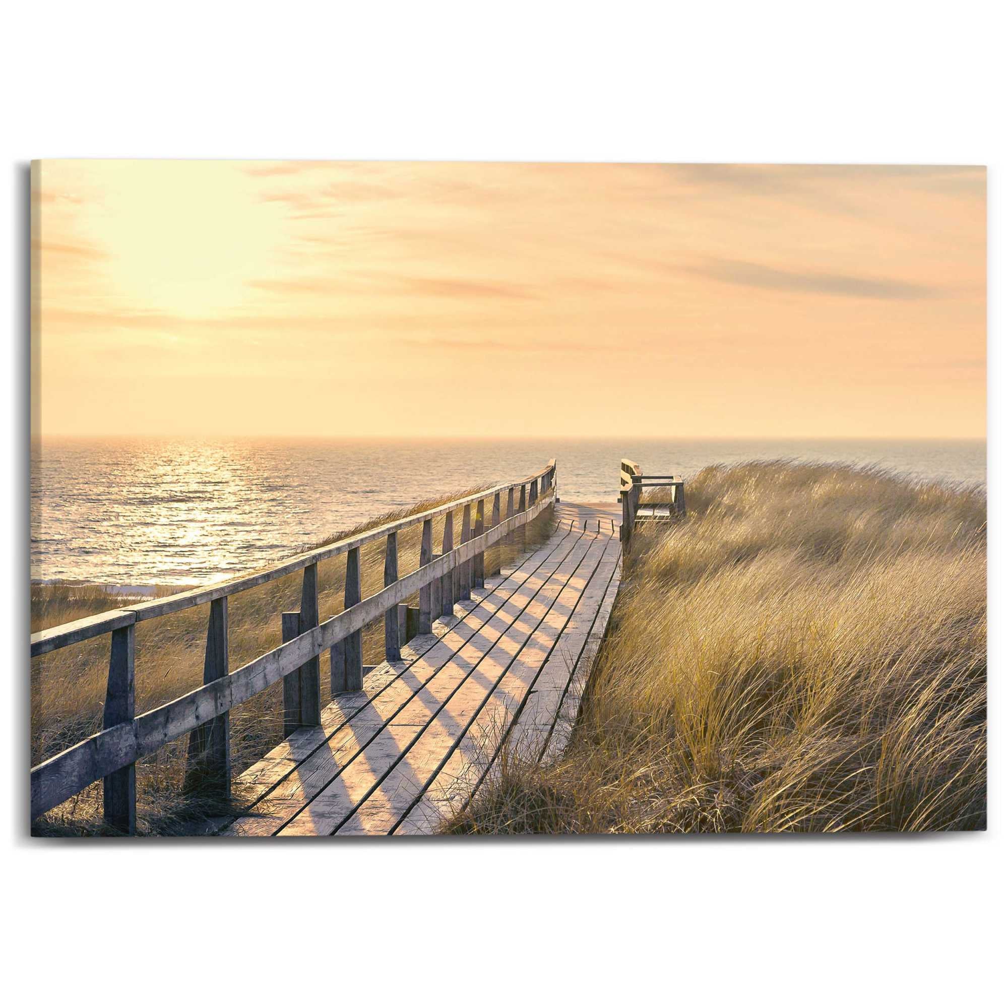 Canvas Sunset Woodpath 50x70 – Orangewallz