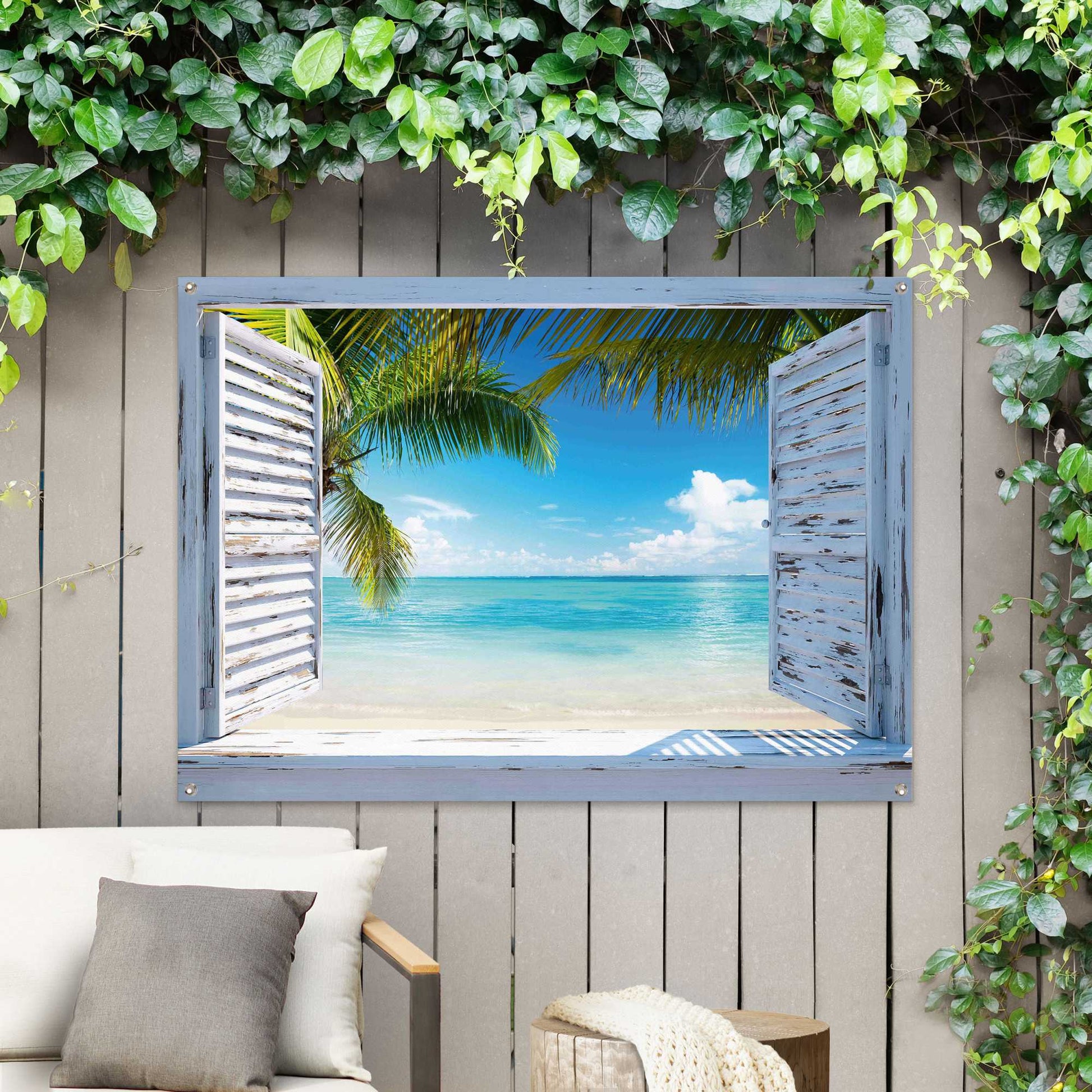 Outdoor Art Beach Shutters