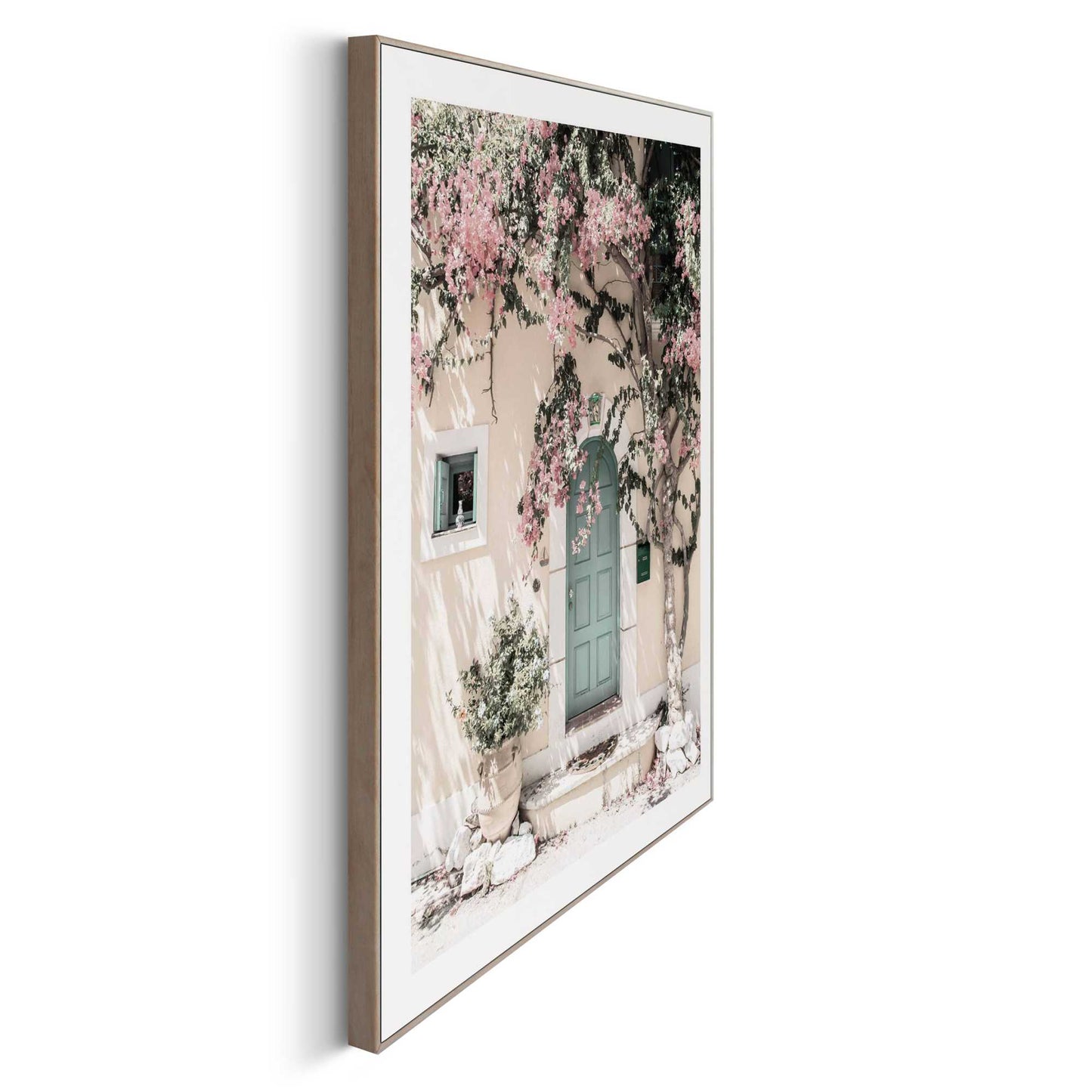 Framed in Wood Floral Facade