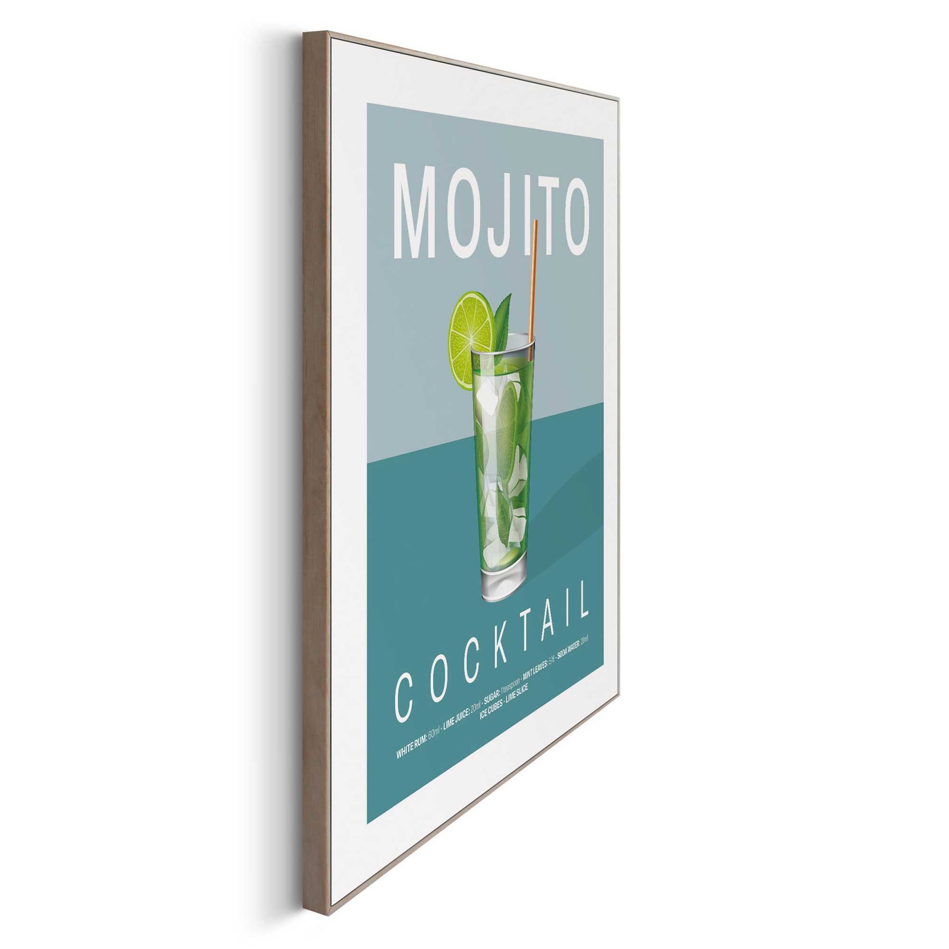 Framed in Wood Mojito Cocktail