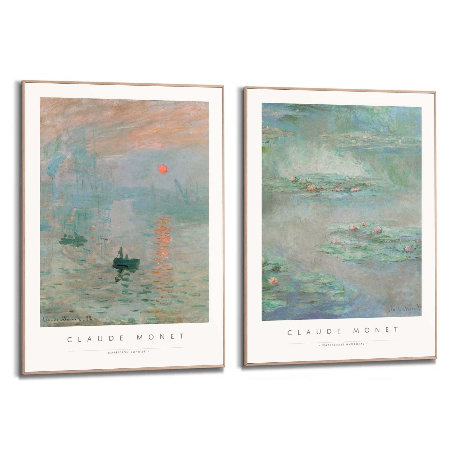 Orangewallz Claude Monet - set 50x70